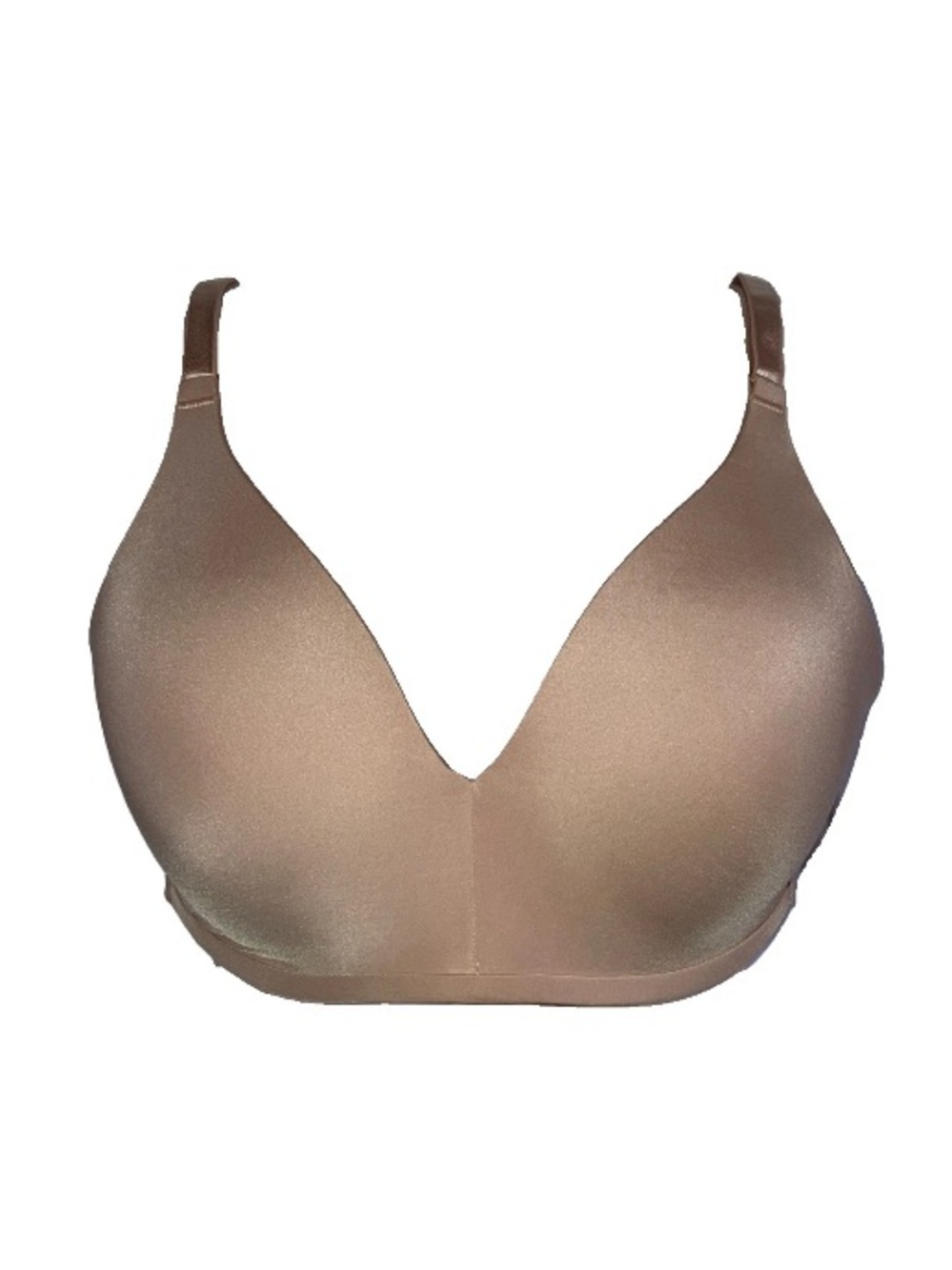 NWOT Soma Vanishing 360 Wireless Nude Beige Tee T Shirt Bra Adjustable Strap 34C